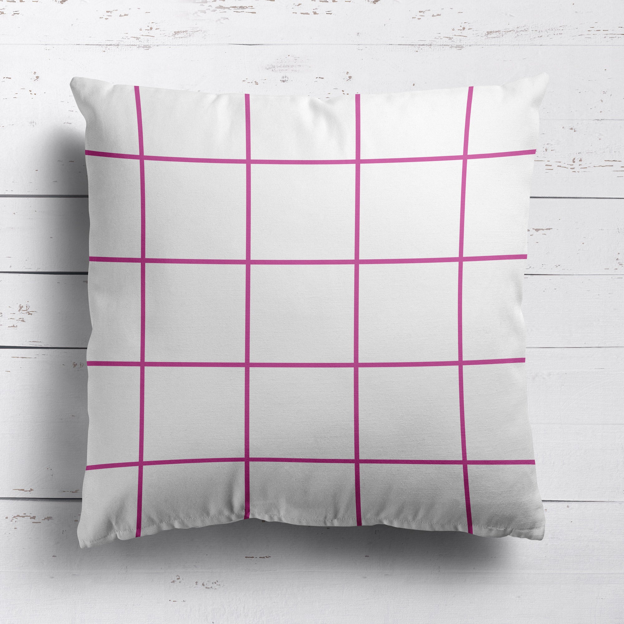 Window Pane Check Cushion - Pinks - Hydrangea Lane Home