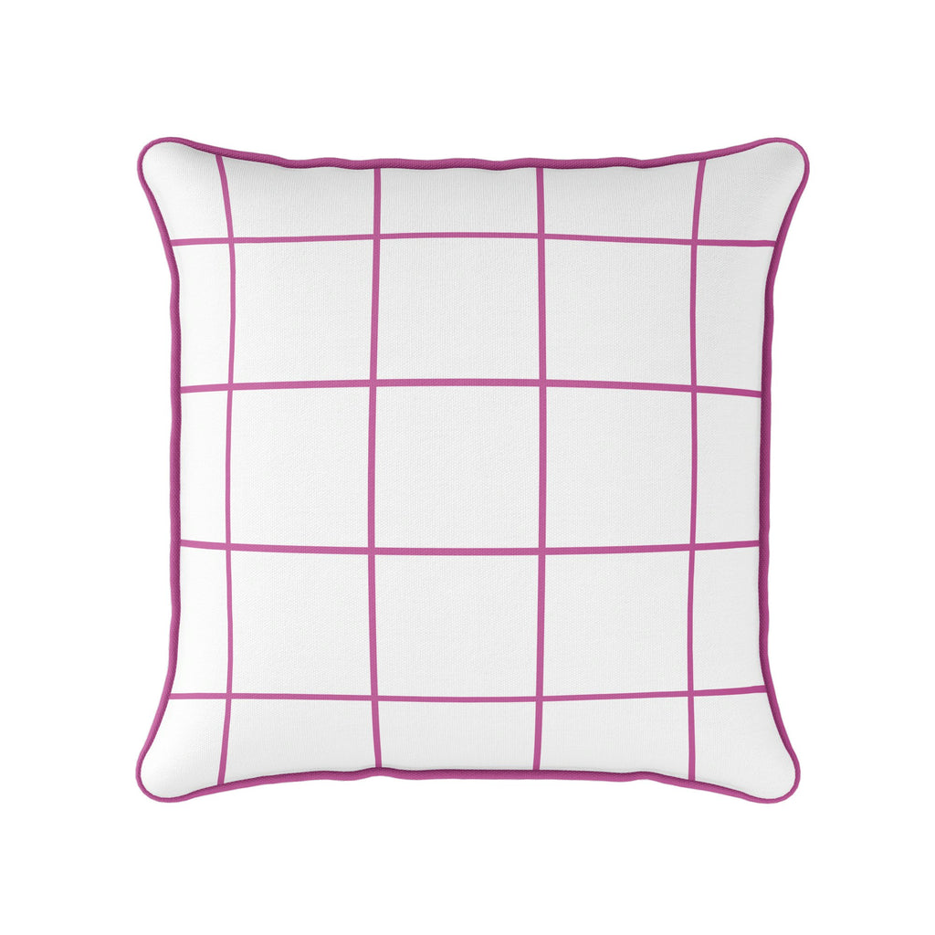 Window Pane Check Cushion - Pinks - Hydrangea Lane Home