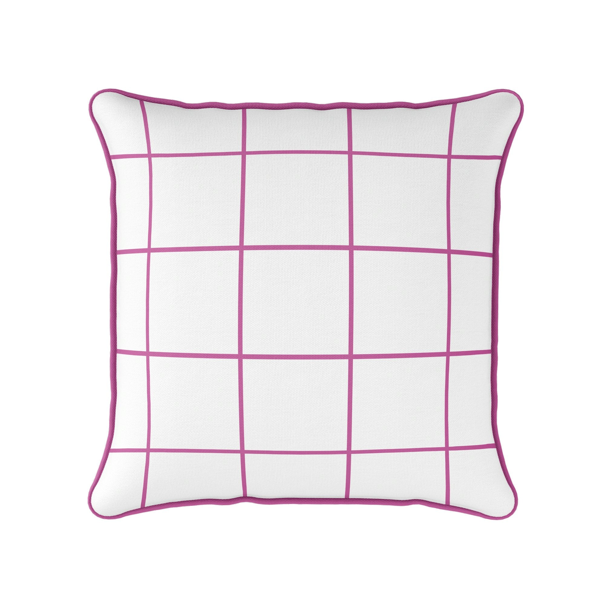 Window Pane Check Cushion - Pinks - Hydrangea Lane Home