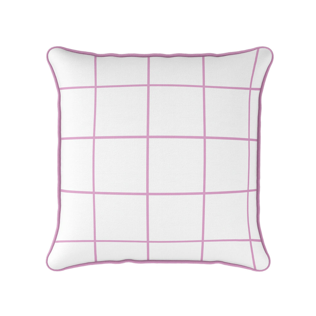 Window Pane Check Cushion - Pinks - Hydrangea Lane Home