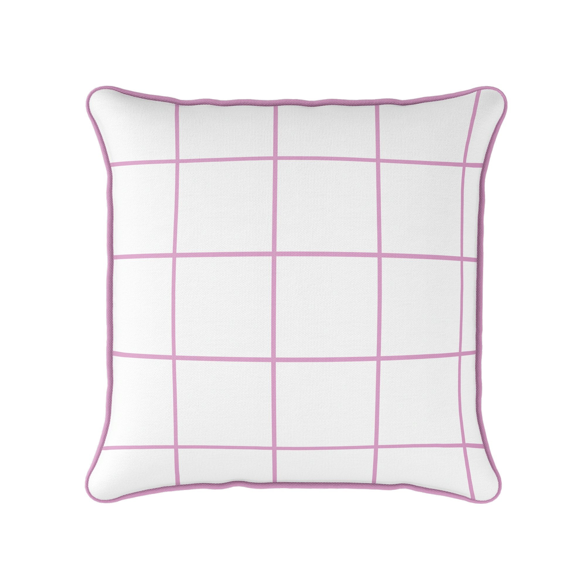 Window Pane Check Cushion - Pinks - Hydrangea Lane Home
