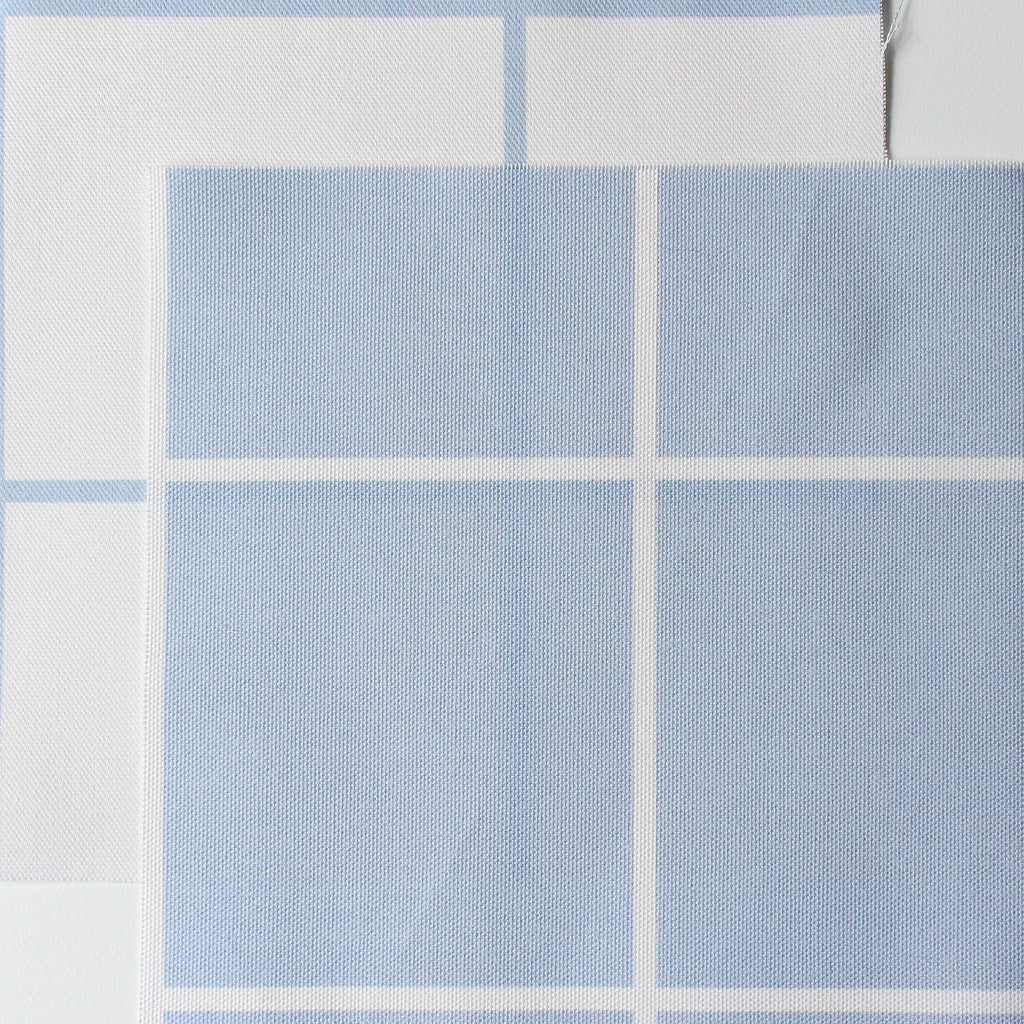 Window Pane Check Fabric - Cornflower - Hydrangea Lane Home