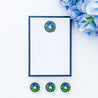 Wreath Blue Bow Magnet - Hydrangea Lane Home